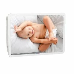 Timkid QuattroQ Wandwickeltisch Weiß Baby Inklusive Wickelmatte | Elegant Horizontal Design