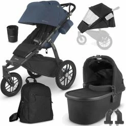 UPPAbaby Ridge Bundle REGGIE Blaugrau Mit 5 Zubehörartikeln