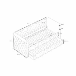 Nature Kid Vilena Sofabett Velour Grau 90 X 200 Cm Mit Gästebett Und Spielzeugkiste -Kinderwagen rimini sofa masse 1