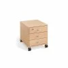 Paidi Rollcontainer 3S Ahorn-Nachbildung Für Marco - 3 Schubkästen