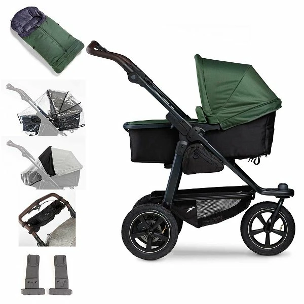 Tfk Mono 2 Kombi Kinderwagen Olive Luftrad-Set Bundle Mit Cupholder 1 Tfk Mono 2 Kombi Kinderwagen Olive Luftrad-Set Bundle Mit Cupholder