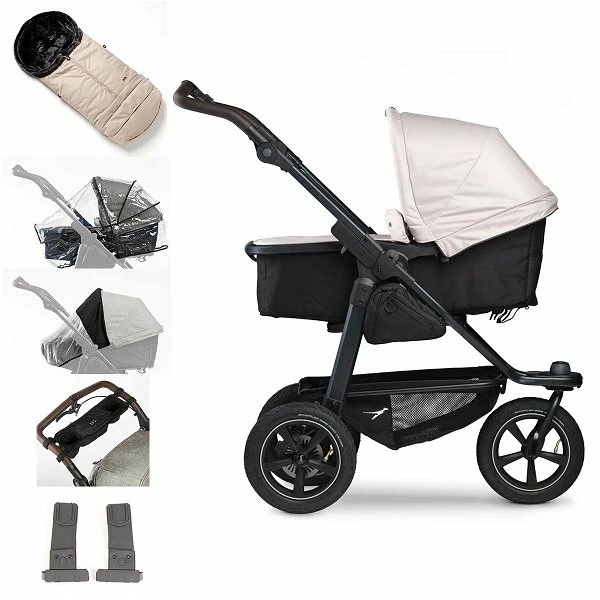 Tfk Mono 2 Kombi Kinderwagen Sand Luftrad-Set Bundle Mit Cupholder 1 Tfk Mono 2 Kombi Kinderwagen Sand Luftrad-Set Bundle Mit Cupholder