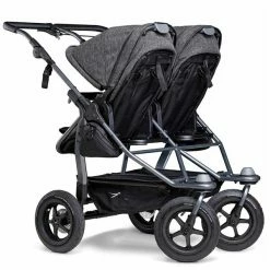 Tfk Duo Kombi Kinderwagen Premium Anthrazit Zwillingswagen Mit Luftrad-Set -Kinderwagen rs3998 d1 k 411 air w 2sg 0054 scr 1