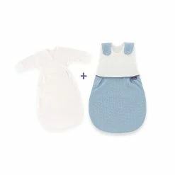 Träumeland Babyschlafsack-Set Punkte Blau