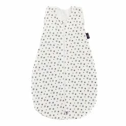 Träumeland Sommerschlafsack Liebmich Tencel Weiß Mit Grauen Sternen