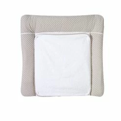 Schardt Wickelauflage Pünktchen Beige 80x75 Cm Inkl. Abnehmbarem Frotteebezug