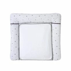 Schardt Wickelauflage Sternchen Grau 80x75 Cm Inkl. Abnehmbarem Frotteebezug