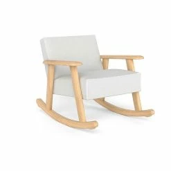 Nature Kid Imola Kinder-Schaukelsessel Weiß Natur Für Kinder Ab Drei Jahren