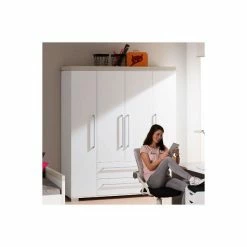 Paidi Kira Jugendzimmer 4-türiger Schrank Nautik Zum Aktionspreis -Kinderwagen schrank 4t2s nautik gr 4