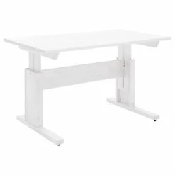 LIFETIME Schreibtisch 120 Cm Kiefer Weiß 30255-10 Höhenverstellbar