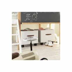 Nature Kid Cory Kinderzimmer Weiß/natur 7-teilig Mit Hausbett 90 X 200 Cm Mit Dach -Kinderwagen schubladen catania 1 gr