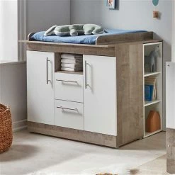 Arthur Berndt Selina 2-teiliges Sparset Weiß Mit Platimum Eiche Dekor -Kinderwagen selina wiko 1