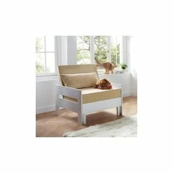 Relita NOEL Hochbett Buche Massiv Weiß Inklusive Schreibtisch, Zum Einzelbett Umbaubar -Kinderwagen sessel noel weiss gr 1