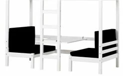 Hoppekids JUMBO Etagenbett ECO Dream 90x200 Cm Nicht Teilbar | Mit Sitzbank & Tisch -Kinderwagen set4 cowboy 1