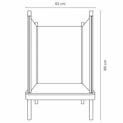 Timkid Sila Sessel Orange Kissen Orange -Kinderwagen sila sessel technische zeichnung 2 1 1