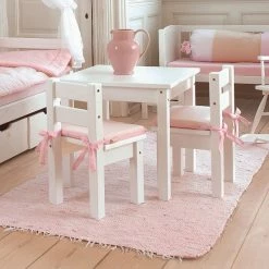 Hoppekids Sitzgruppe Mads Weiß 2 Stühle, 1 Tisch