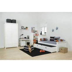 Hoppekids Maja Deluxe Jugendbett 90x200 Cm Mit Giebel Hoch/mittel -Kinderwagen skater deluxe maja milieu 8 gr 1