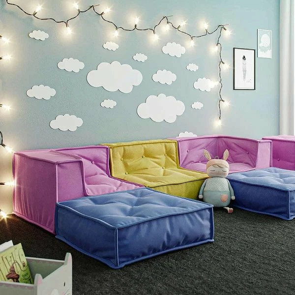 Nature Kid Bodenkissen Modul In Grau Mit Anti-rutsch Unterboden 2 Nature Kid Bodenkissen Modul In Grau Mit Anti-rutsch Unterboden – Bild 2