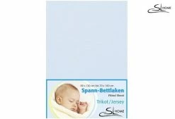 Jersey-Spannlaken Bleu 40/90 Zum Aktionspreis Farbe Bleu