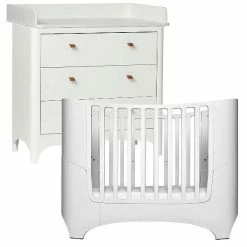 Leander Classic Kinderzimmer Sparset Weiß Mit Babybett, Kommode Und Wickelaufsatz