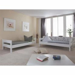 Relita STEFAN Etagenbett Buche Massiv Weiß Zu 2 Einzelbetten Umbaubar - Frachtfrei 12 Relita STEFAN Etagenbett Buche Massiv Weiß Zu 2 Einzelbetten Umbaubar - Frachtfrei -Kinderwagen stefan weiss einzel gr 1