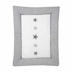 Schardt Krabbeldecke Stern Grau 100x135 Cm Mit Stickerei