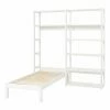Hoppekids Storey Regalsystem 2-teilig Weiß Mit 8 Regalen Und Bett 90x200 Zum Toppreis