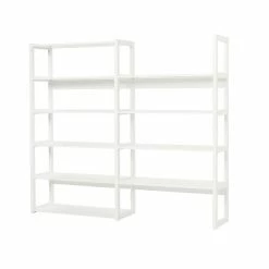Hoppekids Storey Regalsystem 2-teilig Weiß Jeweils 100 Cm Breite, Mit 8 Regalbrettern