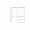 Hoppekids Storey Regal 2-teilig Weiß 100 Cm Breite, Mit 8 Regalbrettern & Tischplatte