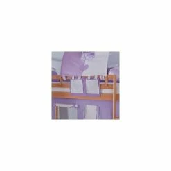 Relita ELIYAS Spielbett Buche Massiv Natur Mit Rutschenturm - Zum Einzelbett Umbaubar -Kinderwagen stofftasche purple weiss gr 11