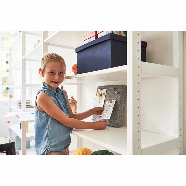 Hoppekids Storey Regal 2-teilig Weiß 80 Cm Breite, Mit 8 Regalbrettern & Tischplatte 2 Hoppekids Storey Regal 2-teilig Weiß 80 Cm Breite, Mit 8 Regalbrettern & Tischplatte – Bild 2