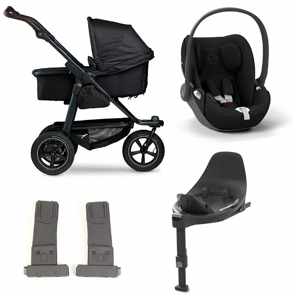 Tfk Mono 2 Kinderwagen Bundle Schwarz Luftrad | CYBEX Cloud T I-Size + Base + Adapter 1 Tfk Mono 2 Kinderwagen Bundle Schwarz Luftrad | CYBEX Cloud T I-Size + Base + Adapter