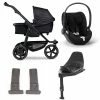 Tfk Mono 2 Kinderwagen Bundle Schwarz Luftkammer CYBEX Cloud T I-Size + Base + Adapter