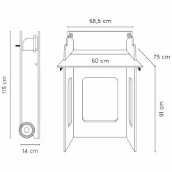 Timkid Mowi Standwickeltisch Moos / Helle Eiche Inkl. Wickelauflage -Kinderwagen timkid techn mowi