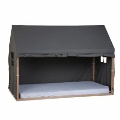 Childhome Hausbett Bezug 90x200 Cm Anthrazit Bettzelt Zum Toppreis