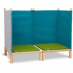 Timkid Sila Couch Klein Petrol Kissen Grün