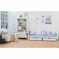 Hoppekids Juniorbett ECO Luxury 90x200 Cm Weiß -Kinderwagen unicorn premium juniorbed 90x200 milieu 3 gr 1
