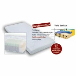 Artlander Artländer ARO Duo Sanistar Matratze 70 X 140 Cm Aloe Vera Baumwoll-Frottee Bezug
