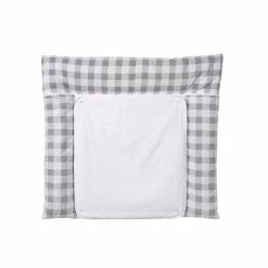 Schardt Wickelauflage Vichy Grey 80x75 Cm Inkl. Abnehmbarem Frotteebezug