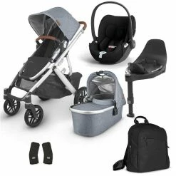 UPPAbaby Vista V2 Bundle Gregory Blue & Cybex Cloud T, Base T, Wickelrucksack 5 UPPAbaby Vista V2 Bundle Gregory Blue & Cybex Cloud T, Base T, Wickelrucksack -Kinderwagen vista v2 bundle gregory blue neu