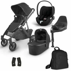 UPPAbaby Vista V2 Jake Charcoal & Cybex Cloud T, Base T, Wickelrucksack -Kinderwagen vista v2 bundle jake charcoal neu