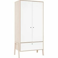 VOX Spot Kleiderschrank 2-türig Akazie/weiß
