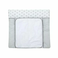 Schardt Wickelauflage Ice Crystal Grau 80x75 Cm Inkl. Abnehmbarem Frotteebezug