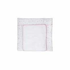 Schardt Wickelauflage Herzchen Rosa 80x75 Cm - Inkl. Abnehmbarem Frotteebezug