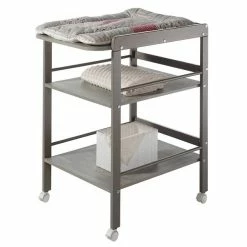 Schardt Wickelregal Kiefer, Nordic Grey Lackiert Mit 2 Ablagen