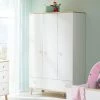 Paidi Ylvie Kleiderschrank 3 Türen 1 Schubkasten Schubkasten Kreideweiß - Aktionspreis