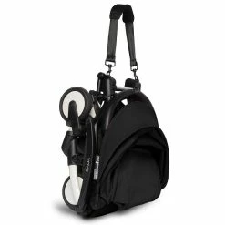 BABYZEN™ YOYO² 6+ Buggy Black Gestell White -Kinderwagen yoyo 2 6 folded 3 4 white frame black web