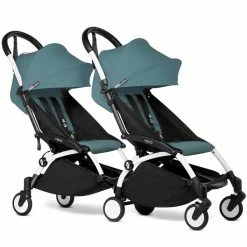 BABYZEN™ YOYO² Doppelbuggy Aqua Gestell White