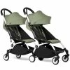 BABYZEN™ YOYO² Doppelbuggy Olive Gestell White