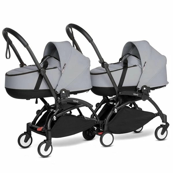 BABYZEN™ YOYO² Zwillingskinderwagen Stone Gestell Black 1 BABYZEN™ YOYO² Zwillingskinderwagen Stone Gestell Black